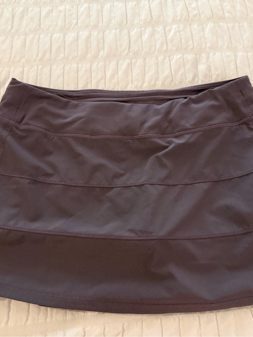 Lululemon Women's Purple/Grey Athletic Skort - Performance Stretch